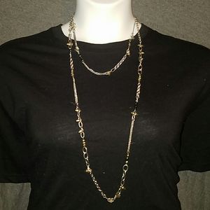 Silver and Gold Tone Necklace
